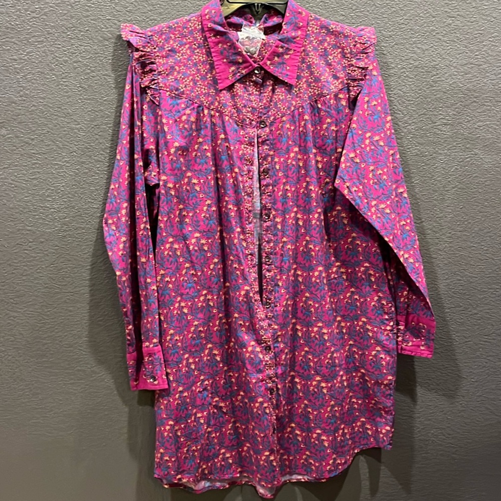 New Roller rabbit long sleeve tunic shirt dress